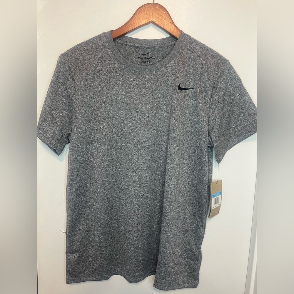 Womens The Nike Tee Gray Training Dri Fit